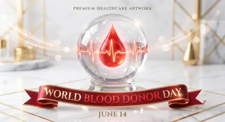 World Blood Donor Day 2026 Healthcare Promotional Design - Free World Blood Donor Day 2026 Download