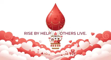 World Blood Donor Day 2026 Lifesaver Concept Art - Free World Blood Donor Day 2026 Download