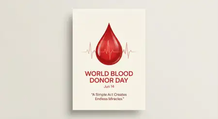World Blood Donor Day 2026 Pinterest Pin Design - Free World Blood Donor Day 2026 Download