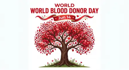 World Blood Donor Day 2026 Realistic Illustration - Free World Blood Donor Day 2026 Download