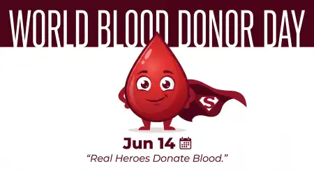 World Blood Donor Day 2026 Red Theme Social Media Template - Free World Blood Donor Day 2026 Download