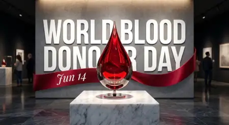 World Blood Donor Day 2026 Shareable Awareness Post - Free World Blood Donor Day 2026 Download