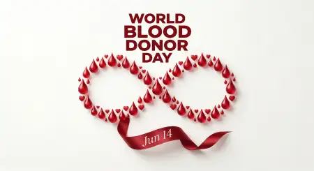 World Blood Donor Day 2026 Typography Design - Free World Blood Donor Day 2026 Download
