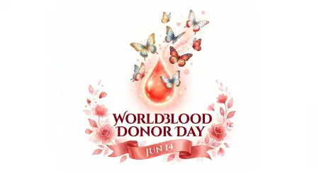 World Blood Donor Day 2026 White Background Png - Free World Blood Donor Day 2026 Download