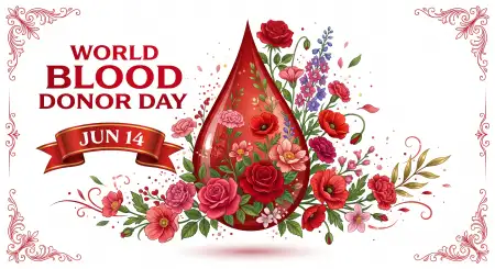World Blood Donor Day 2026 Wishes - Free World Blood Donor Day 2026 Download