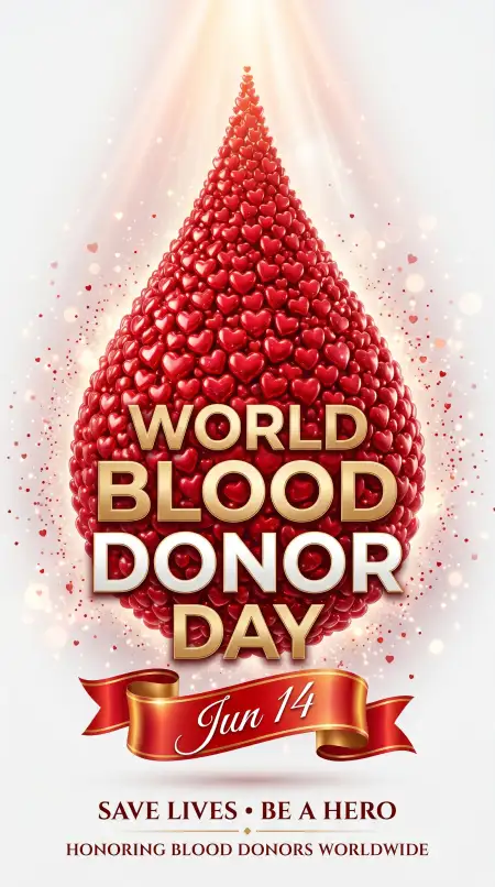 World Blood Donor Day 2026 World Health Awareness Design - Free World Blood Donor Day 2026 Download
