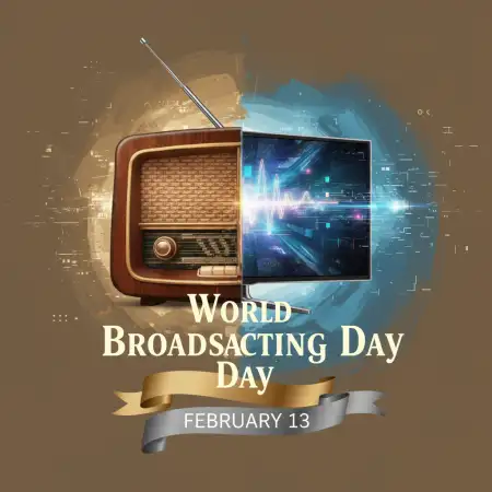 World Broadcasting Day Banner Background - Free World Broadcasting Day Download