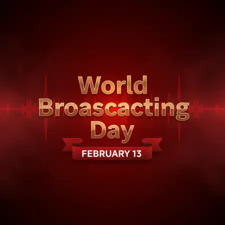 World Broadcasting Day Facebook Cover Photo - Free World Broadcasting Day Download
