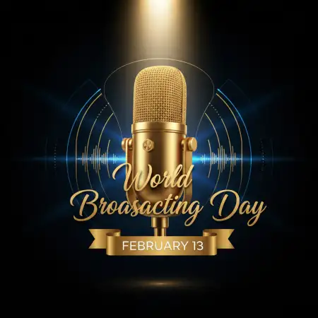 World Broadcasting Day Hd Radio Mic Background - Free World Broadcasting Day Download