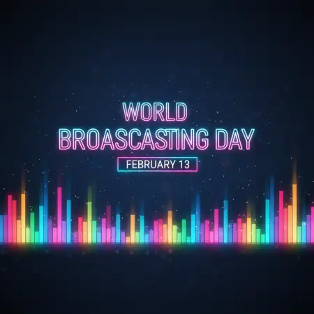 World Broadcasting Day High Resolution Background - Free World Broadcasting Day Download