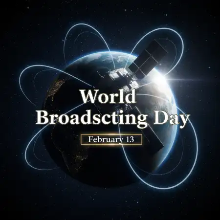World Broadcasting Day Modern Digital Artwork - Free World Broadcasting Day Download