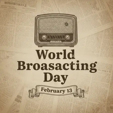 World Broadcasting Day News Reporting Concept Image - Free World Broadcasting Day Download