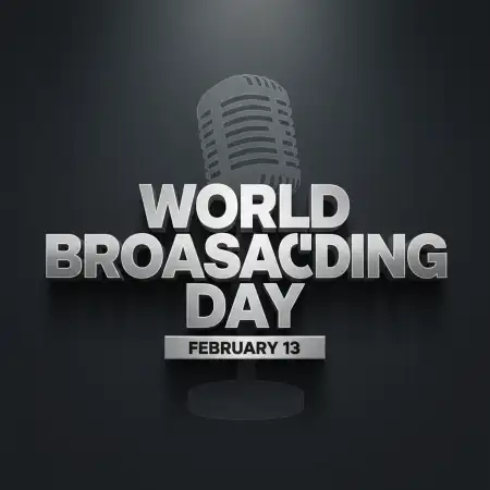 World Broadcasting Day Professional Banner - Free World Broadcasting Day Download