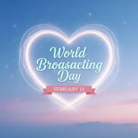 World Broadcasting Day Professional Social Banner - Free World Broadcasting Day Download