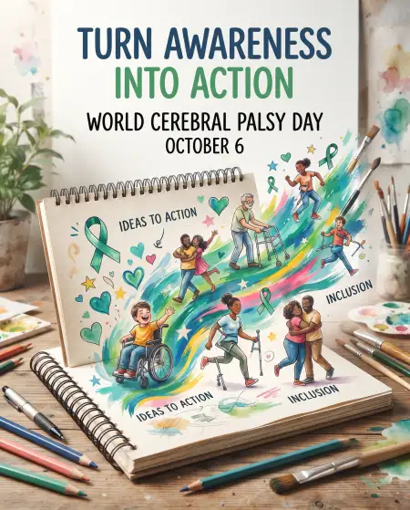 world cerebral palsy day awareness poster 2026