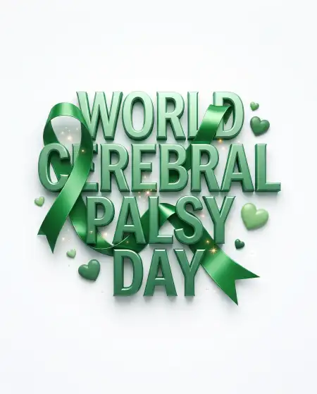 world cerebral palsy day green background 2026 - World Teachers Day 2026 Background