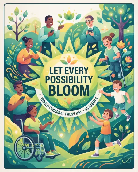 world cerebral palsy day poster design 2026