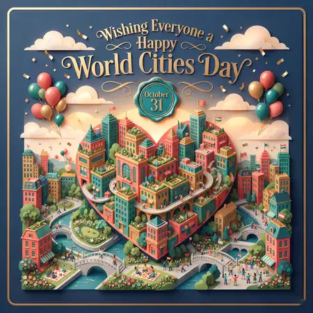 world cities day 2026 facebook greeting post