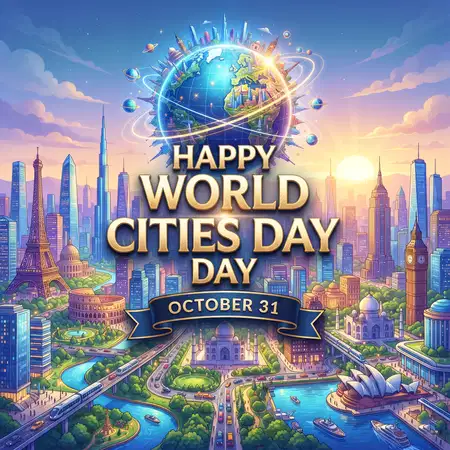 world cities day 2026 futuristic urban skyline