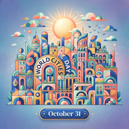 world cities day 2026 october 31 awareness poster