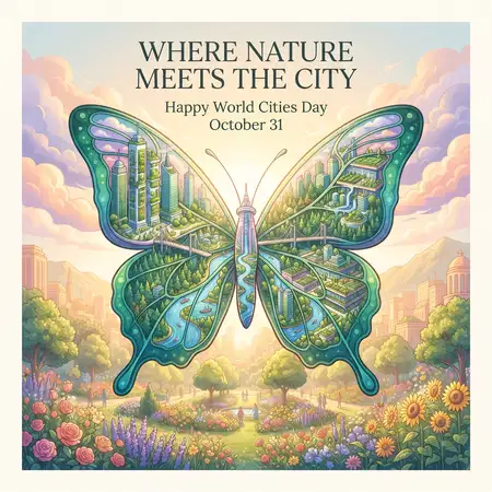 world cities day 2026 october 31 greeting card