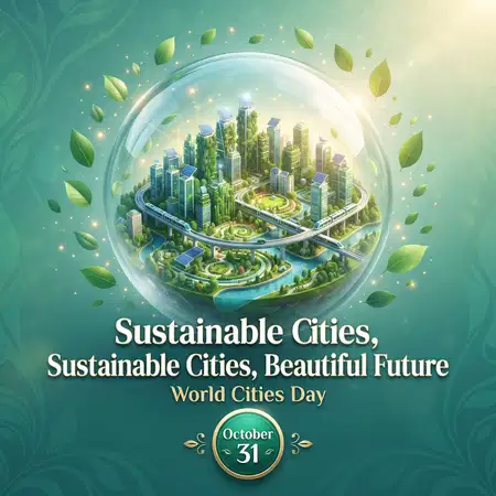 world cities day 2026 sustainable future poster - World Hepatitis Day 2026 Poster