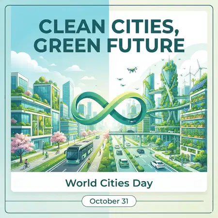 world cities day 2026 sustainable transport poster - World Hepatitis Day 2026 Poster