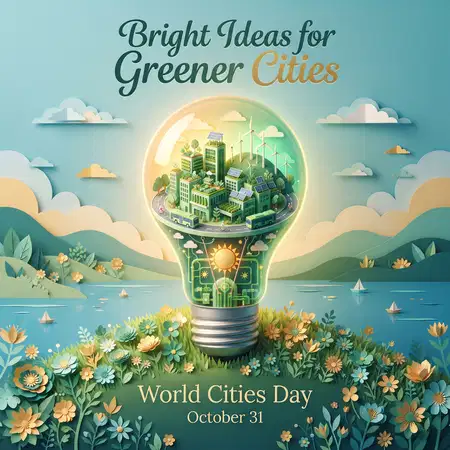 world cities day 2026 urban green spaces poster - World Hepatitis Day 2026 Poster