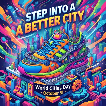 world cities day 2026 viral creative city poster - World Hepatitis Day 2026 Poster