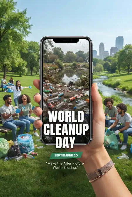 world cleanup day 2026 social media captions - World Laughter Day 2026