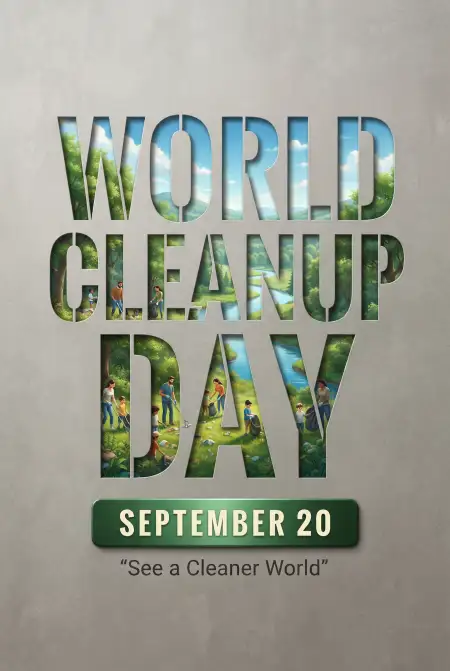 world cleanup day clean today green tomorrow