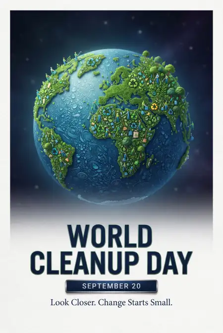 world cleanup day earth cleanup illustration