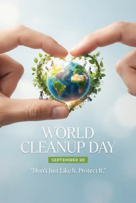 world cleanup day shareable awareness image