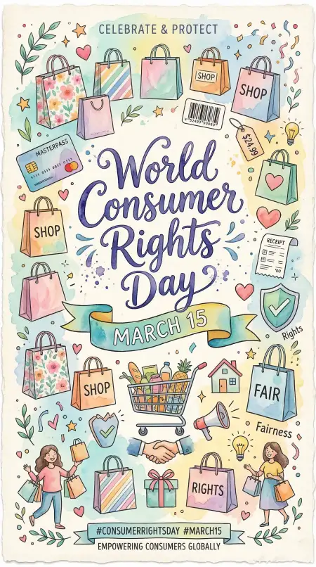 World Consumer Rights Day Art Poster Design - Free World Consumer Rights Day Download