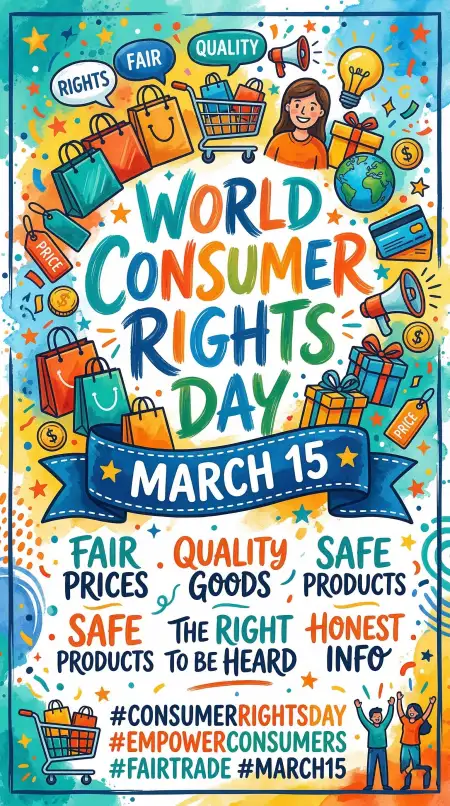 World Consumer Rights Day Consumer Safety Banner - Free World Consumer Rights Day Download