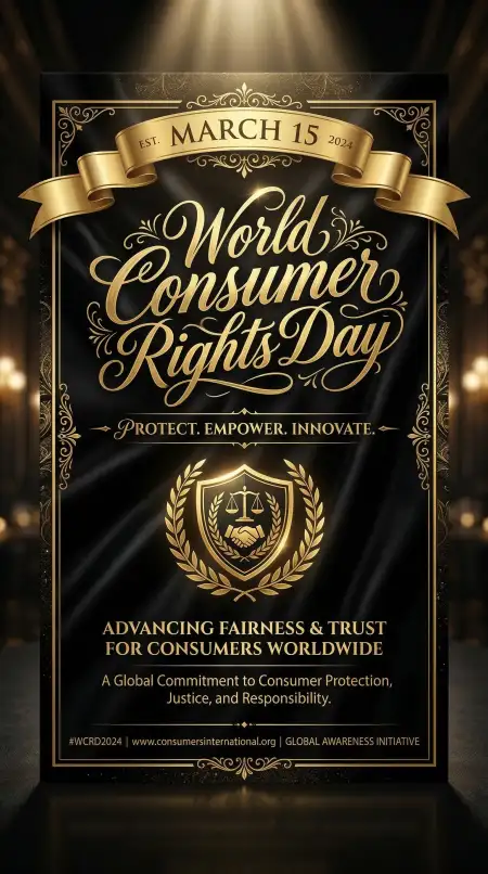 World Consumer Rights Day Creative Awareness Design - Free World Consumer Rights Day Download
