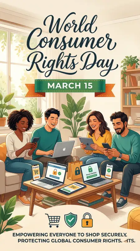 World Consumer Rights Day Educational Design Template - Free World Consumer Rights Day Download