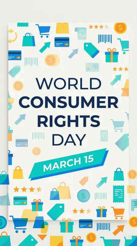 World Consumer Rights Day Graphic Design Template - Free World Consumer Rights Day Download