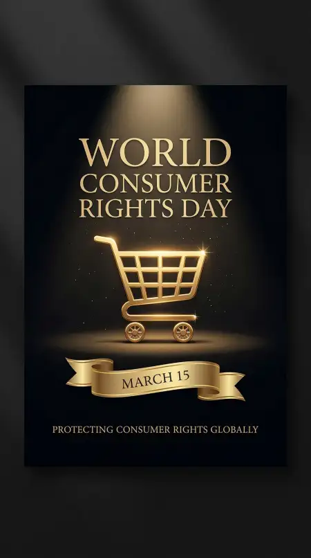 World Consumer Rights Day Professional Poster Template - Free World Consumer Rights Day Download