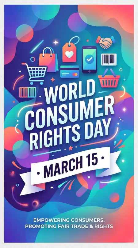 World Consumer Rights Day Vector Poster Free Download - Free World Consumer Rights Day Download