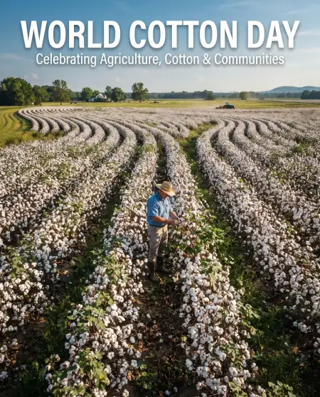 world cotton day banner