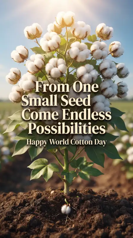 world cotton day beautiful wishes