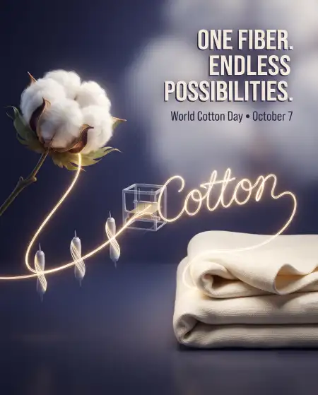 world cotton day creative poster