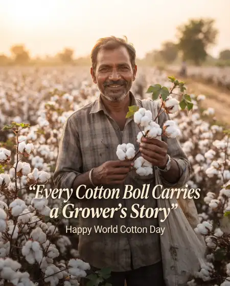 world cotton day farming social media post
