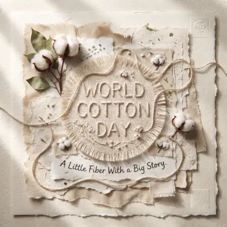 world cotton day greeting card 2026