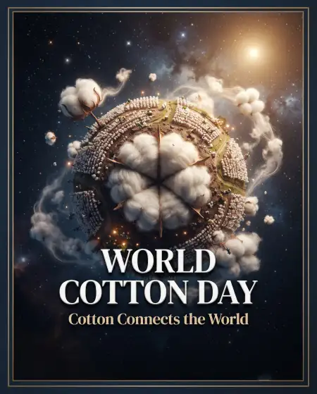 world cotton day poster 2026