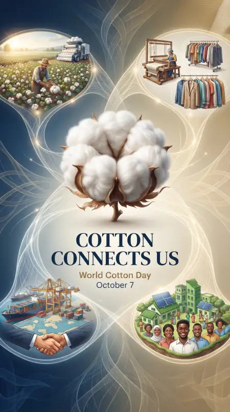 world cotton day poster