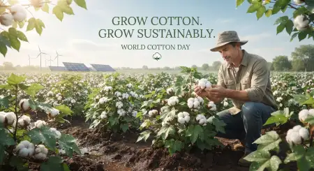 world cotton day sustainable farming messages