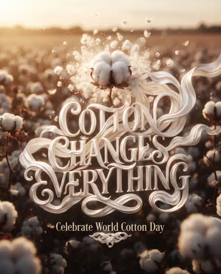 world cotton day viral post design