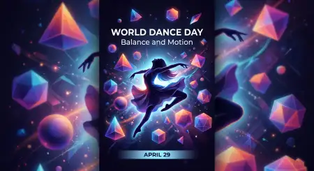 Free World Dance Day 2026 Instagram Post Ideas Transparent PNG Download